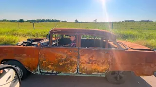 Ripping the Hell Air - 1955 Chevy Bel Air Fire Car PT 3