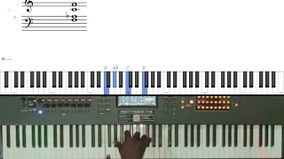 Gospel piano Beginner walk-up movement to major /Minor chords ( you don't want to miss this)