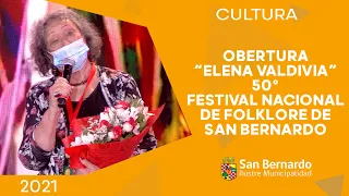 Obertura homenaje Elena Valdivia en 50° Festival Nacional de Folklore de San Bernardo