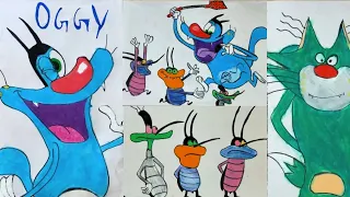 How To Draw Joey, Dee Dee And Marky | Oggy And The Cockroaches Drawing | Jack Drawing | Oggy Drawing