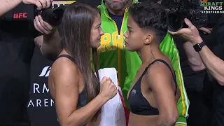 Karolina Kowalkiewicz vs. Iasmin Lucindo - Weigh-in Face-Off - (UFC 301: Pantoja vs. Erceg)