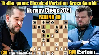 Norway Chess 2021 | Ian Nepomniachtchi VS Magnus Carlsen | Round 10