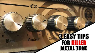3 EASY TIPS for KILLER Metal Guitar Tone | EQ, effects, settings help
