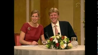 Verloving Prins van Oranje en Máxima Zorreguieta: persconferentie (2001)