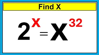 Nice Exponent /Algebra Math Simplification | Find the Value of X