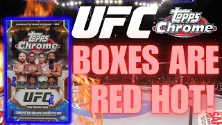 These UFC Topps Chrome 2024 Hobby Boxes Are On Fire!🤯