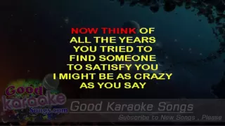 You May Be Right -  Billy Joel (Lyrics Karaoke) [ goodkaraokesongs.com ]