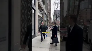 Matthew Macfadyen in the streets of NYC via tiktok @markonyc