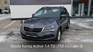 Шкода Карок 4x2 обзор комплектации Актив с доп. опциями (Skoda Karoq Active 2021)