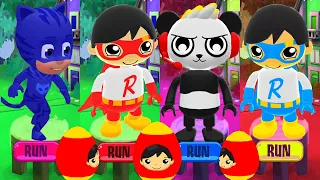 Tag with Catboy PJ Mask vs Red Titan vs Combo Panda vs Blue Titan Mistery Egg - Run Gameplay