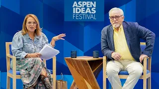 Katie Couric in conversation with Brian Cox at the 2023 Aspen Ideas Festival