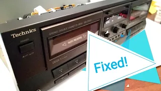 * How to Fix * Technics RS-TR333 Cassette Tape Player STOPS PLAYING Repair