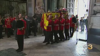 Queen Elizabeth II laid to rest in state funeral at Westminster Abbey