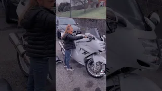 “Its too loud” 😂 #trending #viral #youtube #youtubeshorts #viralvideo #funny #bike #cbr1100xx