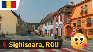 🔴 Romania • Sighișoara  🇷🇴  Transylvania【1080p HD】• Driving in Sighisoara, Mures