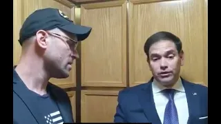 Marco Rubio humiliates himself when confronted  about Trump’s crimes