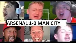 arsenal vs man city fans reaction