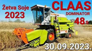 Zetva Soje 30.09.2023. | CLAAS DOMINATOR 48s | Soybean Harvest