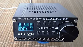 ATS20+ вседиапазонный DSP радиоприемник, FM LW MW SW SSB, слушаем эфир