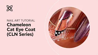 BLUESKY Nail Design Tutorial - Chameleon Cat Eye Coat