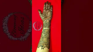 Wedding special full hand mehndi design // Gorgeous bridal mehndi design #shorts #short