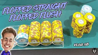 Flopped Straight & Flush at the Bike!! | Poker Vlog #58