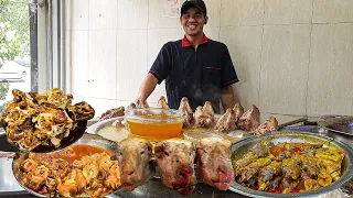 this family sell 600 sheep's head a day! - compilation PERSIAN street food Tehran