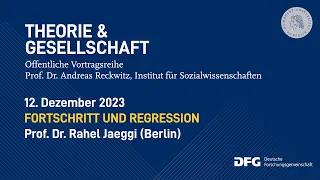 "Fortschritt und Regression" - Ein Vortrag von Prof. Dr. Rahel Jaeggi