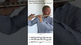Mendelssohn Scherzo Flute Excerpt #shorts