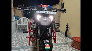 Installing Crash Guard for TVS Apache before Ride to Dangerous Ghats of India II LLUVIA