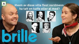 Brille | Hvilken historisk figur ville du helst tatt en kaffe eller øl med? | discovery+ Norge