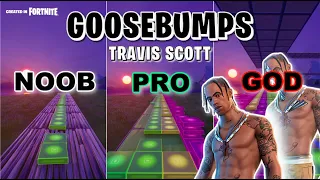 Travis Scott - Goosebumps - Noob vs Pro vs God (Fortnite Music Blocks)