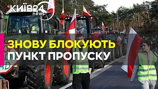 Польські ферми знову блокуватимуть вантажівки на кордоні з Україною