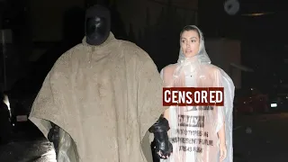 Kanye West Maintains Mystery As Wife Bianca Censori Takes A Risk In Sheer Raincoat