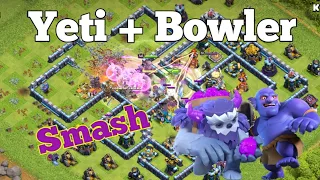 'Yeti + Bowler' Th13 Yeti Bowler Smash Legend League Attacks 2020 Sep - Clash of Clans