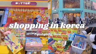 shopping in korea vlog 🇰🇷 cute stationery shops in Seoul 💕 accessories, blindbox & more