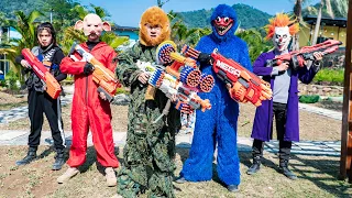 GUGU Nerf War : S.W.A.T Girl Warriors CID Dragon Nerf Guns Fight Super Beast Squad King Monkey 2