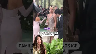 Camila Cabello Brings Ice To The Met Gala😳👀🔥 #shorts #camilacabello