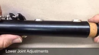 Clarinet key adjustments