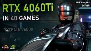 RTX 4060Ti -  40 GAMES Tested at 1440P | Ray Tracing, DLSS & More