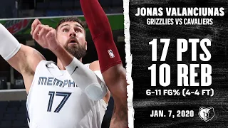 Jonas Valanciunas leads team 17pts, 10reb vs Cleveland Cavaliers Highlights | January 7, 2021