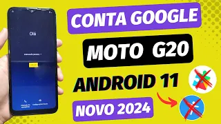 REMOVER CONTA GOOGLE MOTO G20 ATUALIZADO 2024 ANDROID 11 NÃO ABRE APPS SEM TALKBACK SEM PC