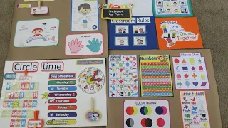 DIY SCHOOL CHART IDEA / preschool and kindergarten learning chart /HOMESCHOOL IDEA