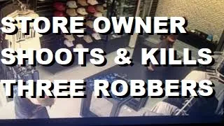 VIDEO: Store Owner in Brazil Shoots and Kills THREE Robbers