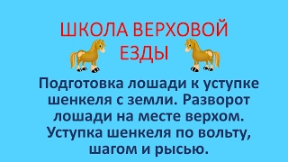 Уступка шенкеля с земли