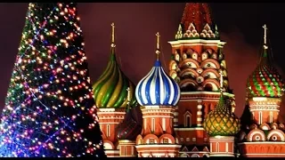 Christmas night Moscow! Journey to Christmas! New Year in Moscow. Merry Christmas Moscow 2018