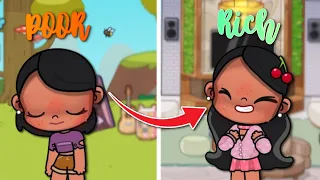 Poor Girl 💩 To Rich Girl 🤑 In Avatar World || Sad story || Toca life story || Toca Boca