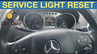 Mercedes ML350 Service light reset procedure