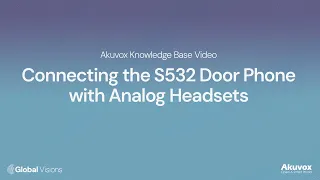 Connecting the Akuvox S532 with an Analog Handset