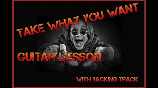 Post Malone & Ozzy Osbourne "Take What You Want" - Guitar Backing Track #backingtrack #rockguitar